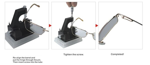 Tournevis de Précision pour Charnières de Lunettes – Outil Manuel avec Ressort – Image 3